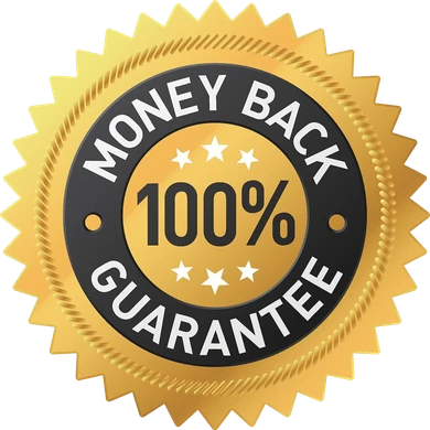 100% money back guarantee