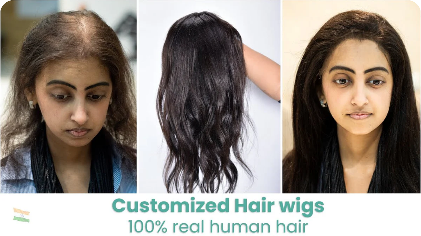 Customized hair wigs, 100 percent real human hair